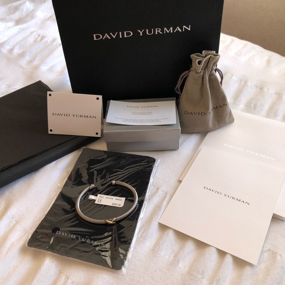 Authentic David Yurman Size M with 18k gold
